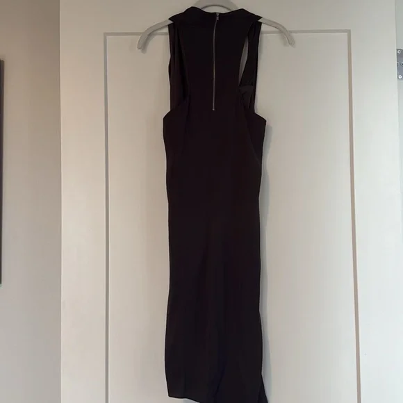 Helmut Lang Black Sheath Cocktail Dress with Cut-Out Details - Picture 4 of 5
